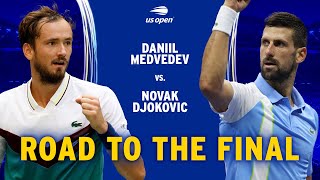 Daniil Medvedev vs Novak Djokovic  Road to the Final  2023 US Open [upl. by Barry246]