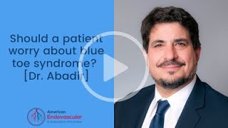 Should a patient worry about blue toe syndrome [upl. by Riaj116]