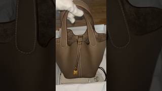 Unboxing Hermes Picotin 22 Etoupe with Gold Hardware hermes unboxing picotin luxury boutique [upl. by Lytsirhc]