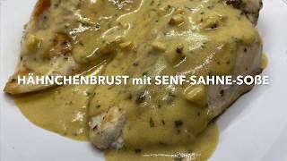 Gebratene Hähnchenbrust mit Senfsahnesoße  Keto Abendessen  Low Carbs Rezepte [upl. by Jamison]