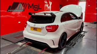 Mercedes A45 AMG stage 2 at MSL Performance [upl. by Abraham]