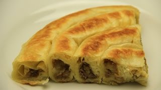 Turkish Potatoes Rolled Borek Recipe Without Oven [upl. by Quartas451]