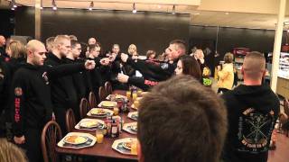 Navy OCS 0711G Graduation Chow Hall Procedures [upl. by Lombardo137]