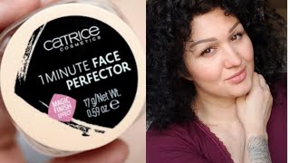 CATRICE 1 MINUTE FACE PERFECTOR amp TEST [upl. by Annmaria210]