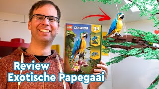 Review LEGO Creator 31136 Exotische Papegaai amp plaatsen in onze LEGO boom [upl. by Ellesij]