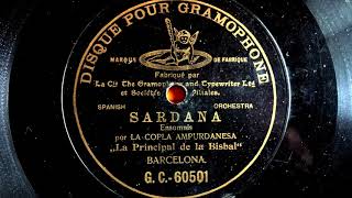 CATALAN SARDANA DANCE MUSIC rec circa 1902 [upl. by Euqinorev567]