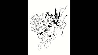 Process Sketch  BatMite vs Mxyzptlk DC Comics Batman art [upl. by Currier]