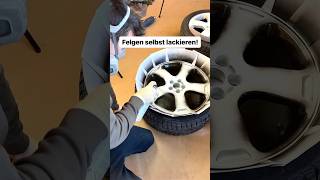 Felgen selbst lackieren mit mega Ergebnis🔥 diy lackieren felgen felgenlackieren tuning [upl. by Enortna756]