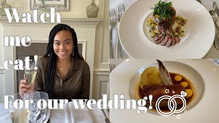 Our Wedding Menu Food Tasting [upl. by Tosch]