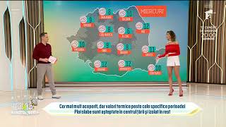 Meteo cu Ramona Olaru  Sunt așteptate ploi slabe [upl. by Udall553]