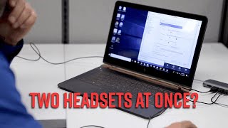 How To Connect Two USB Headsets to a PC for Training [upl. by Tirrej]