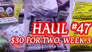 GROCERY HAUL 47 30 For 2 peopleWeek 3 food foodvlog groceryshopping lowbudget [upl. by Hsekin]