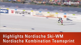 Nordische SkiWM  Nordische Kombination l Teamsprint [upl. by Close]