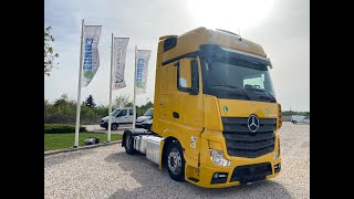 2017 MercedesBenz Actros 1845 Big Space Mega tractor unit Standklima New tyres [upl. by Adnawad]