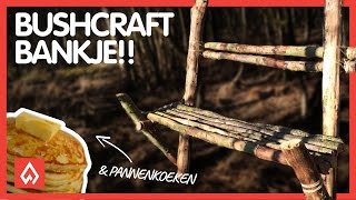 BUSHCRAFT Bushcraft bankje amp pannenkoeken bakken  Dutch Outdoor Group [upl. by Einniw327]