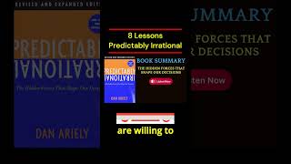 8 Lessons from Predictably Irrational by Dan Ariely booktok booktube podcast [upl. by Borreri812]