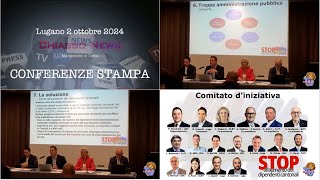 Conferenza stampa  Iniziativa popolare quotSTOP allaumento dei dipendenti cantonaliquot [upl. by Acinimod]