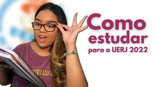 COMO ESTUDAR PARA A UERJ E PROVAS EM GERAL [upl. by Girard332]