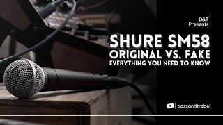 Shure SM58 Original vs Fake  Everything You Need to Know  Bass amp Treble [upl. by Nerret]