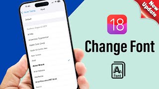 How to change font on iphone ios 18 [upl. by Algy123]