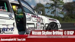 Nissan Skyline Drifting  D1GP Driver Ken Nomura [upl. by Attelrac343]