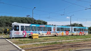 Bikinilijn 1  Scheveningen Noorderstrand  Delft Tanthof  HTM  Zomertram 2024 [upl. by Lorou912]