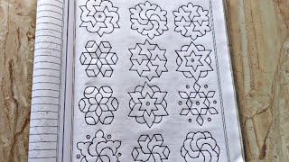 7×4 புள்ளி கோலங்கள் Easy dot kolam designs for beginners Easy rangoli Easy Dot kolam muggulu [upl. by Clemens]