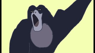 screaming gibbon monkey animated [upl. by Cordalia]