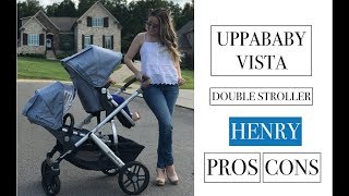 Pros AND Cons  NEW UPPABABY VISTA Double Stroller 2017  HENRY [upl. by Sutherlan39]