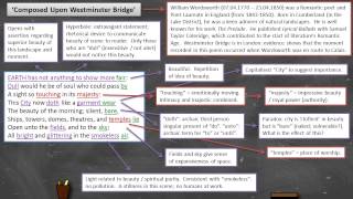 CLASS10 UNIT12NATURE amp DEVELOPMENTPOEMCOMPOSED UPON WESTMINISTER BRIDGE  SEPTEMBER 3 1802 [upl. by Beeson]