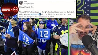 ABCESPN sets a record for 8 Commercial Breaks During Seahawks Picks [upl. by Hgielrebmik]