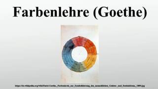 Farbenlehre Goethe [upl. by Bettzel]