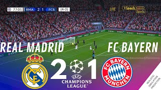 REAL MADRID 21 BAYERN MUNICH UEFA Champions League 2324  Match Highlights Video Game Simulation [upl. by Forland168]