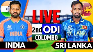 India vs Sri Lanka 2nd ODI  Live Cricket Match Today  IND vs SL Live Match Today  India Batting [upl. by Refinney912]