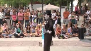 Hilarious Charlie Chaplin Impersonator [upl. by Aizahs]