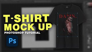 How to make a Tshirt mockup in Photoshop from scratch 2024 [upl. by Tserrof]