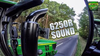 John Deere 6250R 300hp  Exhaust SOUND [upl. by Aiselad]