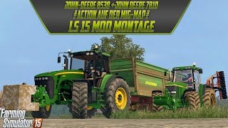 LS 15 John Deere Modmontage auf der MIGMap John Deere 8530John Deere 7810 [upl. by Macur]