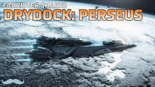 Drydock Perseus Class Gunship  Star Citizen 4K [upl. by Eniamzaj]