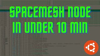 2023 Install Go Spacemesh Node in Under 10 min  Ubuntu [upl. by Eirotal]