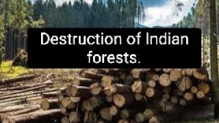 Indian forest devastation of Indian forestdestruction of Indian foresteffect of Europeans [upl. by Leirza]