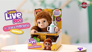 My Baby Monkey Mango  Interactieve Aap knuffel [upl. by Eizus270]