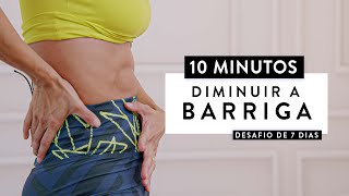 Treino de 10 Minutos para DIMINUIR A BARRIGA em 7 dias  Carol Borba [upl. by Raychel]