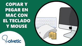 Cómo COPIAR y PEGAR en MAC con el Teclado y el Mouse ✔️ [upl. by Nepil]