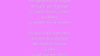 Floricienta TE SIENTO Lyrics [upl. by Lissner]