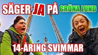 SÄGER JA PÅ GRÖNA LUND  14åring svimmar 😱 [upl. by Messab]