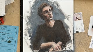 6 Minute Portrait Walkthrough  Painting Masculine and Feminine Features [upl. by Jammin]