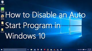 How to disable auto start programs in windows 10 [upl. by Akedijn]