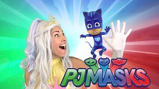 PJ Masks Catboy Gekko Owlette Romeo Luna Girl Daddy Finger Song  Finger Family Song [upl. by Eceinej]