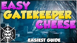 How To Complete the GATEKEEPER CHALLENGE in Master VoG Gatekeeper Cheese [upl. by Ymarej]